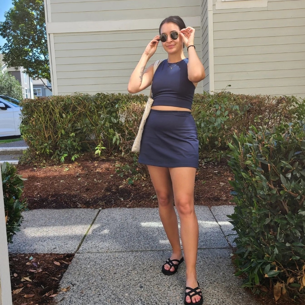 Girlfriend Collective High Rise Skort